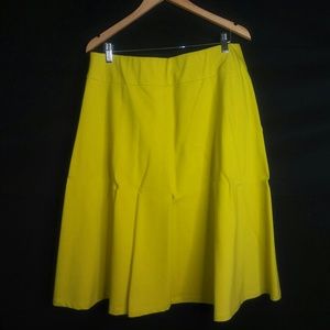 Lane Bryant Light yellow/Greenish colored Flare Sk